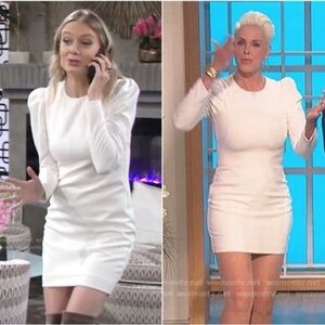 BLACK HALO Hadley Sheath Mini Dress Porcelain White Size 2